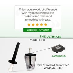 Lid-Tamper System for Blendtec Jars